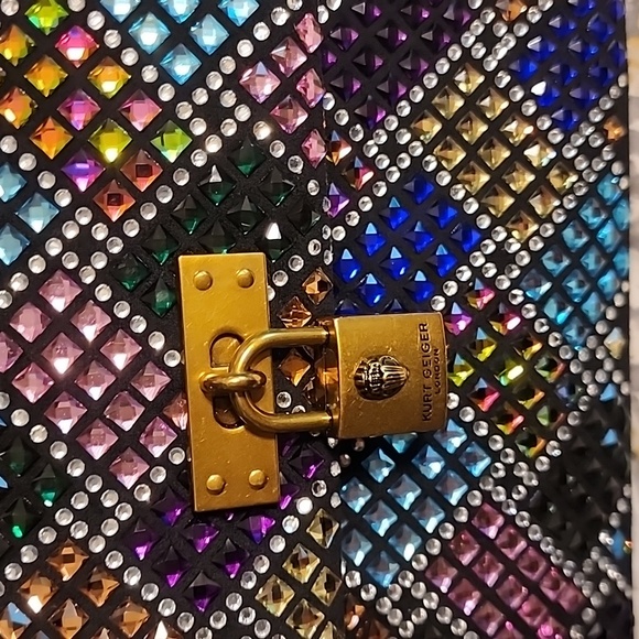 Kurt Geiger Multicolor Crystal Studded Purse - Picture 2 of 6